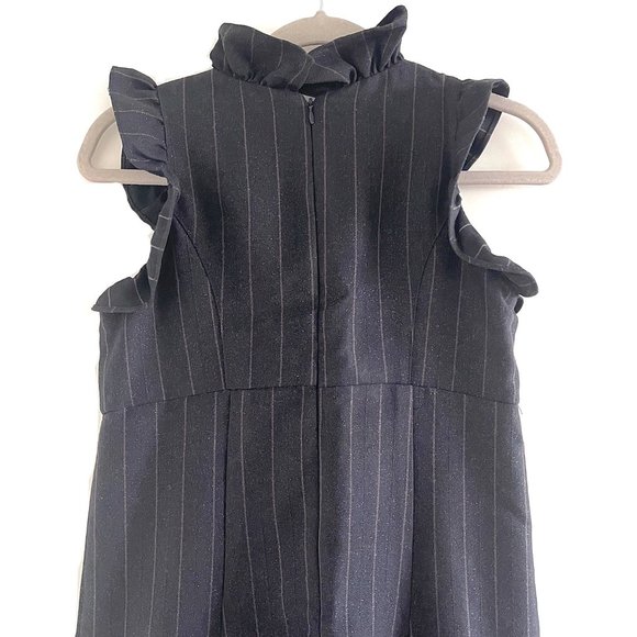Voom by Joy Han Gray Pinstripe Midi Dress Size M - Picture 8 of 12